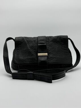 See By Chloe Black Leather Fold-Over Clutch
